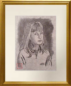 フランス少女の肖像画