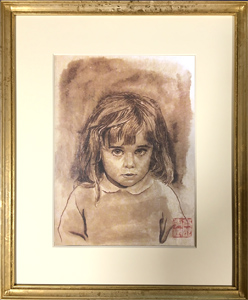 フランス少女の肖像画