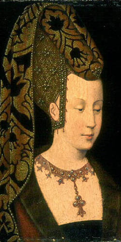 作者不詳　イザベル・ド・ポルトガルの肖像（ブルゴーニュ伯爵夫人）