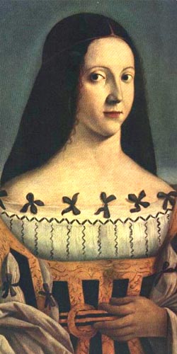 作者不詳　ベアトリーチェ・デステの肖像　1500年頃