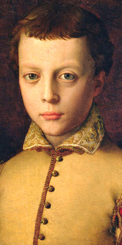フェルディナンド・デ･メディチの肖像（部分）