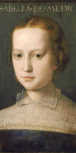 イザベラ・デ･メディチの肖像（部分）