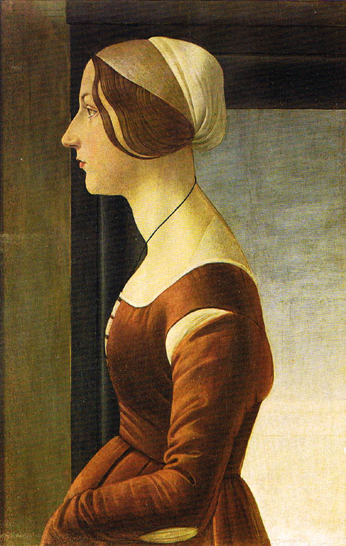 ジュリアーノ・デ・メディチの愛人、フィオレッタ・ゴリーニの肖像（ピッティ宮殿・パラティーナ美術館蔵）