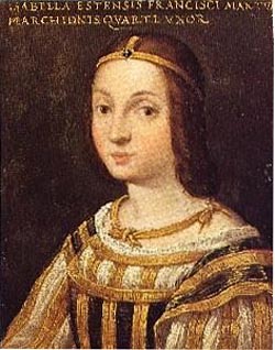 作者不詳　イザベラ・デステの肖像　1495年頃