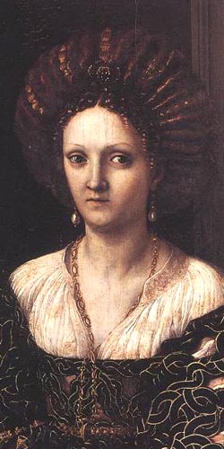 ジュリオ・ロマーノ作　イザベラ・デステ像　1524年頃