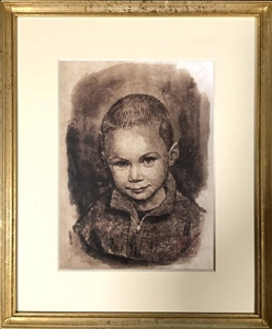 フランス少年の肖像画