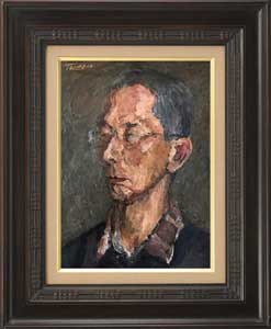 秋田の男性の肖像画