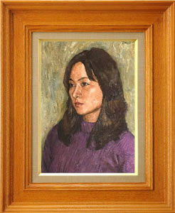 秋田の女性の肖像画